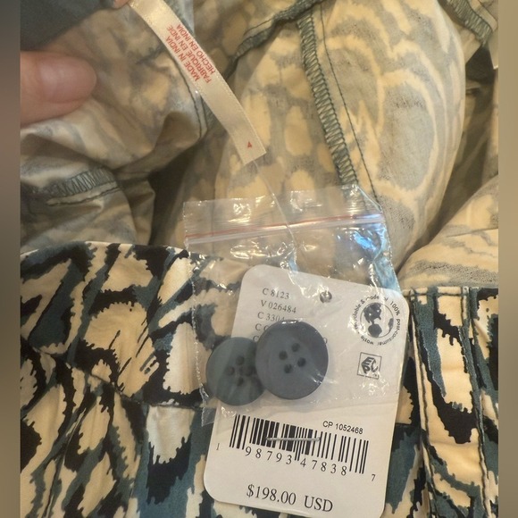 FREE PEOPLE Miss You Most Wide Leg Pants size 4 Olive Combo NWT Palazzo Y2K NWT - Picture 6 of 12